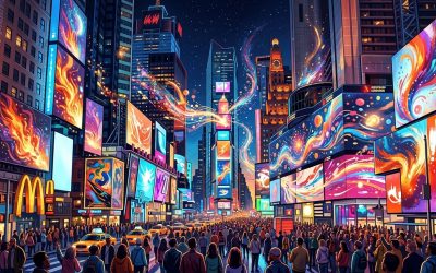 Pengambilalihan Times Square Adobe Firefly yang Spektakuler